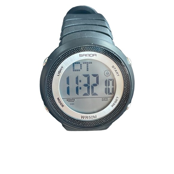Sanda 6022 Women's Black Digital Sports Watch Water Resistant - Picture 1 of 4